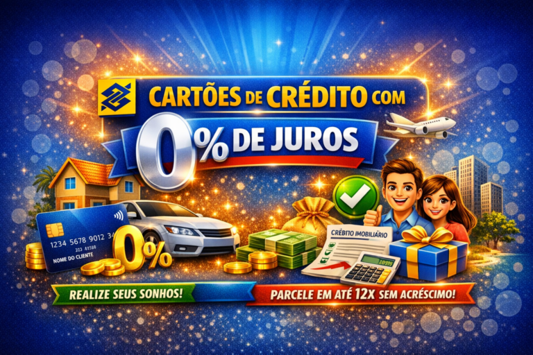 Cartões de Crédito com 0% de Juros